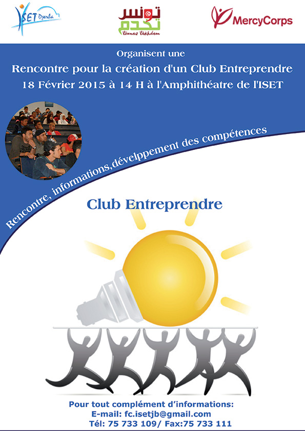 Rencontre pour la création d'un club sur l'entrepreneuriat